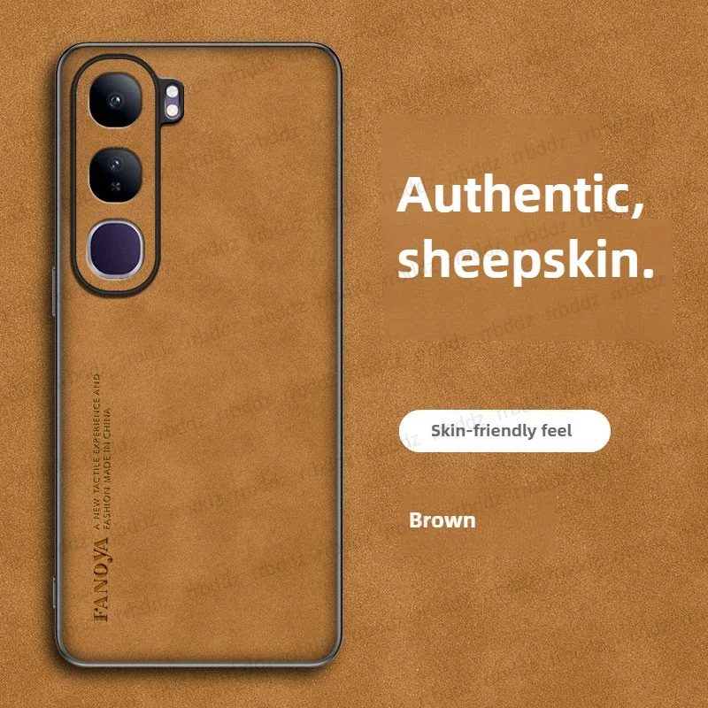 Luxury Leather Silicone Heat Dissipation Phone Case with Frosted Finish