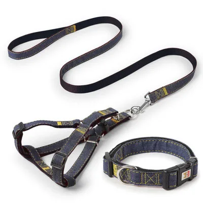 Title 1, New dog strap Adjustable collar set Cowboy pet ...