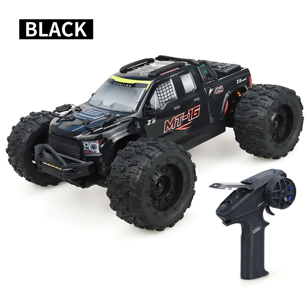 ZD Racing MT-16 RC Car 1:16 4WD 2.4GHZ 4CH Remote Control Off-Road Car 2845 Brushless 3600KV Motor 80Km/h for Kids Adults