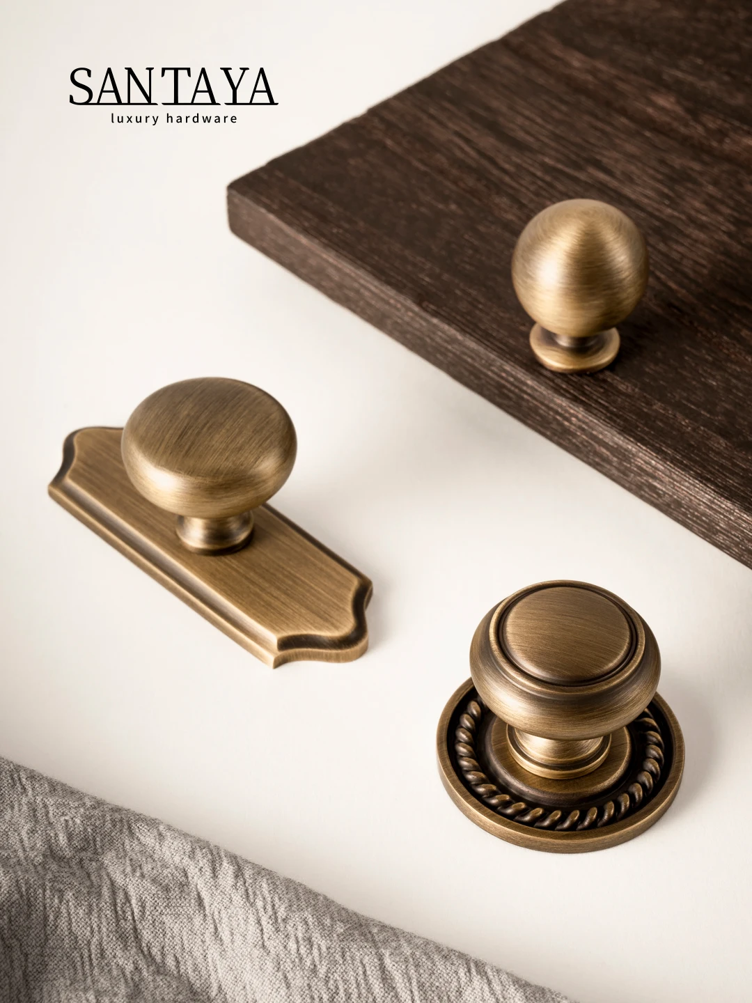 Antique Brass Cabinet Handles With Backplate Solid Bronze Vintage Wardrobe Pulls Kitchen Cupboard Door Knobs Furniture Handle