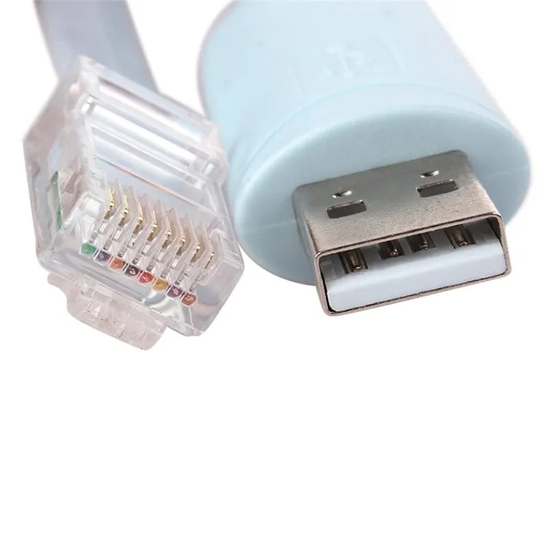1pc 1.8M USB To RJ45 USB To RS232 Serial RJ45 CAT5 Console Adapter Cable Cord For Cisco Routers