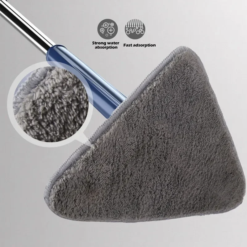 

Rotating Cleaning S Floor Washing 360° Ceilings Broom Triangular Mop Clean Squeeze Window To Walls Rotary