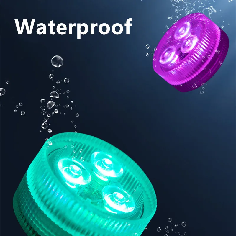 

Underwater Light IP68 Waterproof Led IR Remote Control Pool Light Submarine Light Fishing Light Vase Decoration Outdoor Lighting