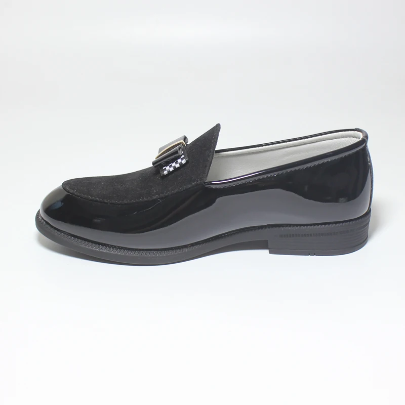 Little Kid Formal Shoes Boys Leather Handmade Loafer Boat-Dress Shoes Lightweight Soft and Comfortable Easy to Slip-On and Off