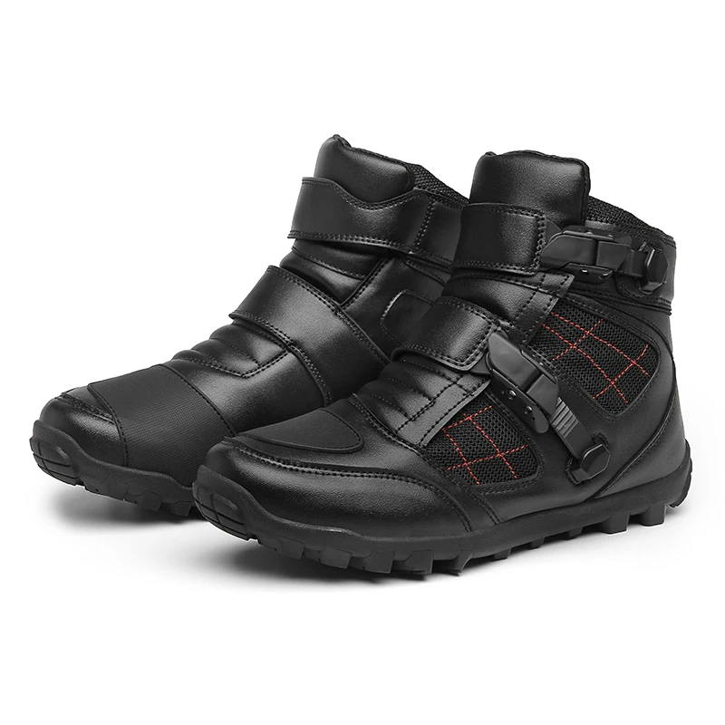 QQ-JCS490 Men's Motorcycle Shoes Winter MTB Cycling Shoes Bike Sneakers Road Bicycle Tennis Size 39-50