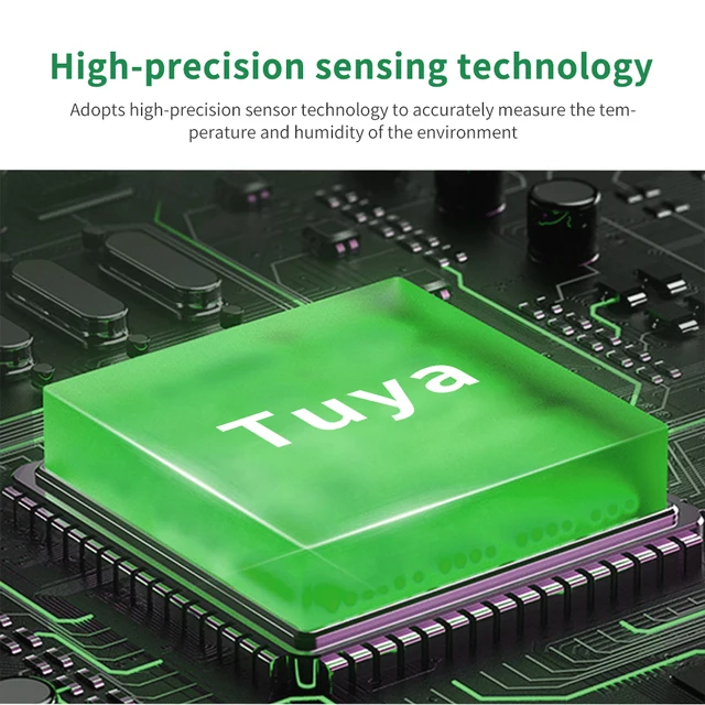 WIFI Temperature And Humidity Sensor Tuya Smart Home External Thermometer Detector Compatible For Alexa Smart Speaker 4