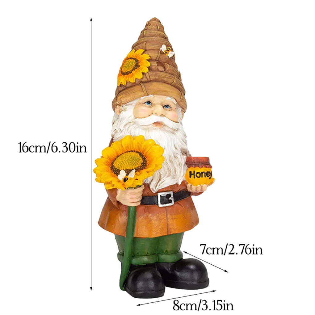 

Resin Ornament Sunflower Figure Statue Sculpture Art Craft for Garden Decoration Gift Type 2