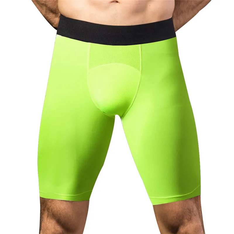 Men Sport Fitness Shorts Gym Basketball Shorts Male Running Training Compression Leggings Workout Tights Man Sportswear
