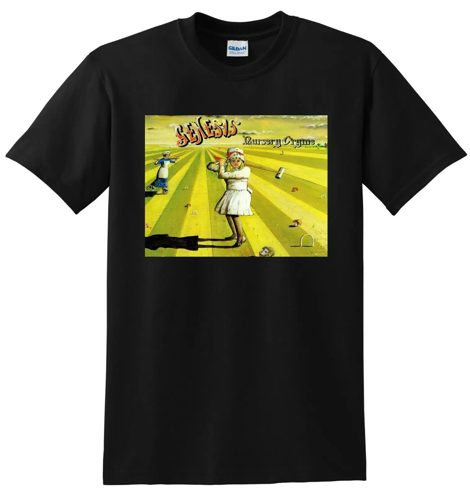 Genesis T Shirt Nursery Crime Vinyl Cd Cover Small Medium Large O Xl Maniche Lunghe O Corte
