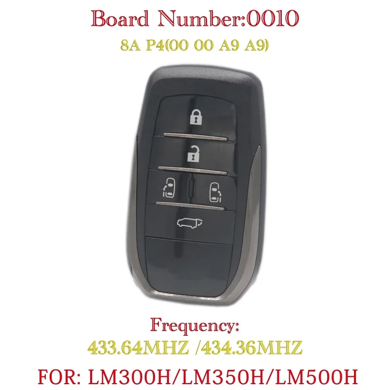 

BaoJiangDd car key Fit For Remote Car Key for LEXUS LM300H LM350H LM500H Board number 0010 Smart Remote Key FCC ID:BK1EW