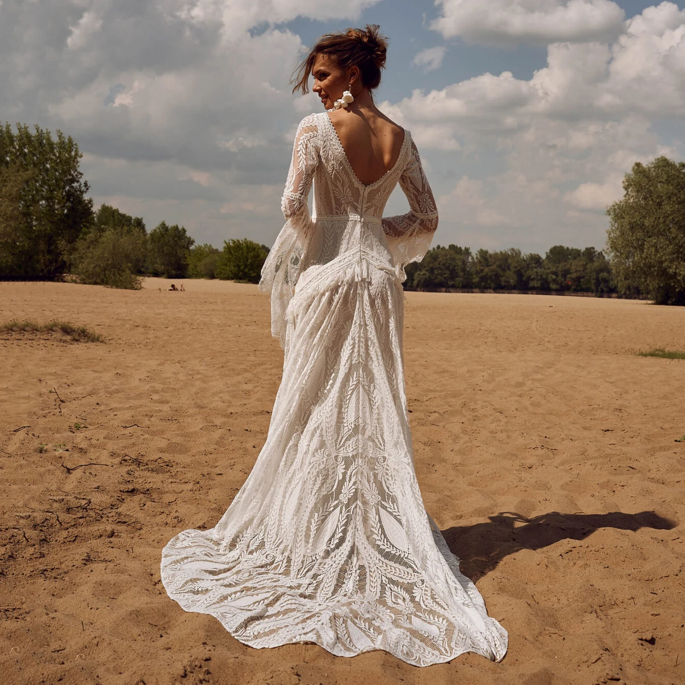 Hippie lace wedding dress 60 photos - Astyledwedding.com
