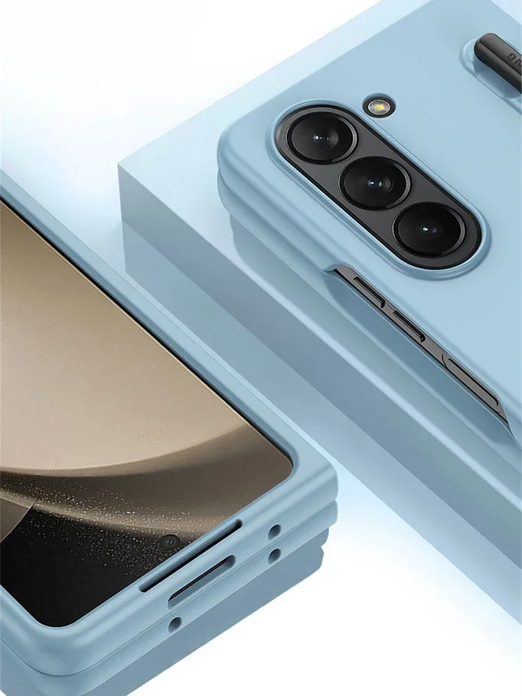 Luxury Skin Feel Slim Case with Stylus Pen Slot and Shockproof Protection