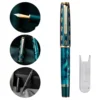 Hot Hongdian N7 Resin Fountain Pen Beautiful Peacock Totem Cap Piston inking EF/F nibs Smooth Writing ink Pen Office supplies 3