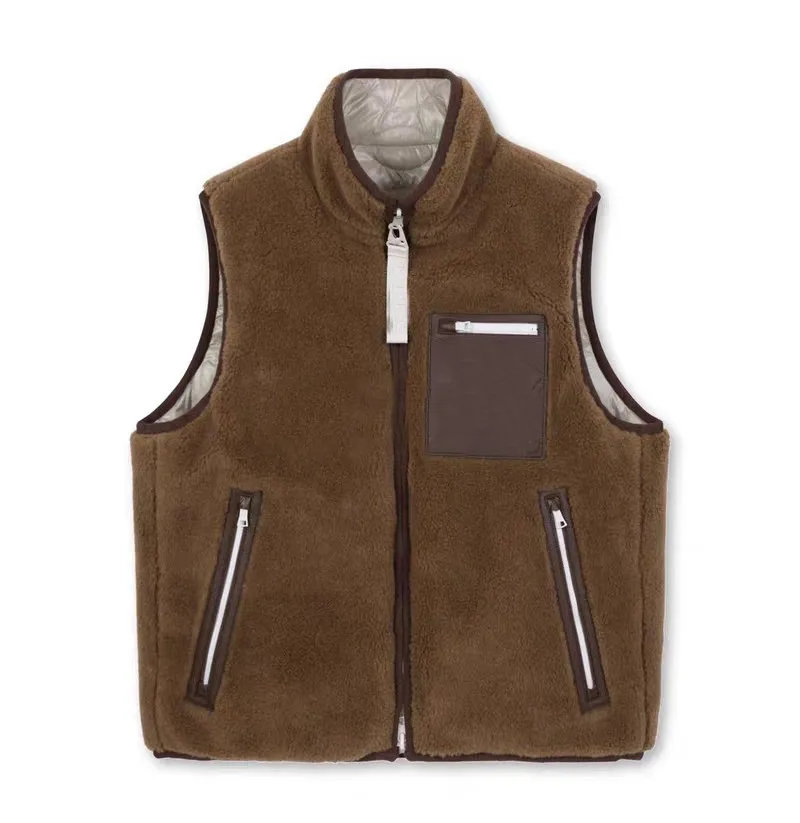 

Golf Clothing Men Windproof Men Winter Thick And Warm Golf Vest Can Be Worn On Both Sides With Stand Collar Man Golf Jacket