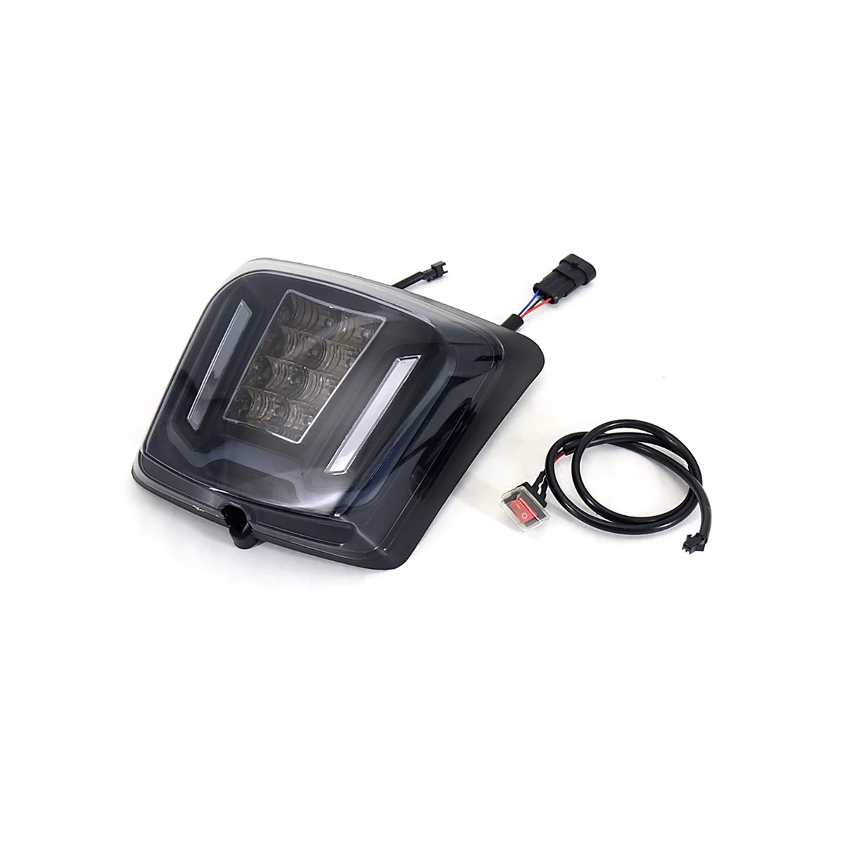 

Motorcycle LED Tail Lamp Rear Brake Tail Run Light Smoky Black