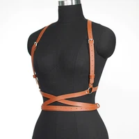Femmes mode Punk harnais ceintures Harajuku poitrine harnais corsett ceinture bretelles pour femmes taille ceinture gothique vêtements accessoires 2