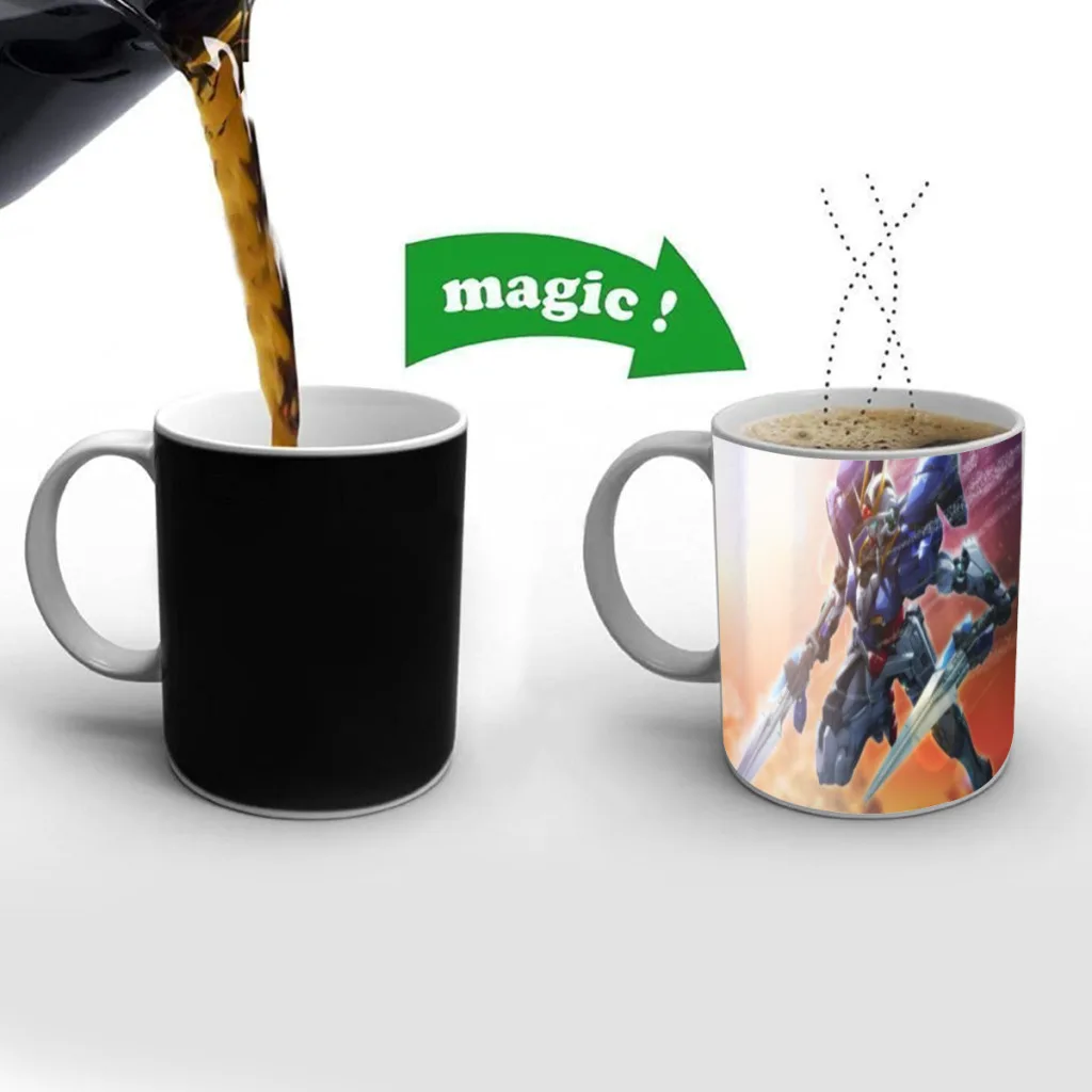 

Gundam Classic Movie New Magic Mug Changing Color Mug Coffee Tea Mug Temperature Color Changing Heat Sensitive Cup