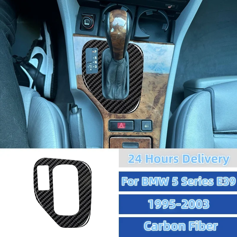 

For BMW E39 5 Series 1995-2003 Car Piano Black Interior Gear Panel Trim Sticker Modification Accessoire Voiture LHD RHD