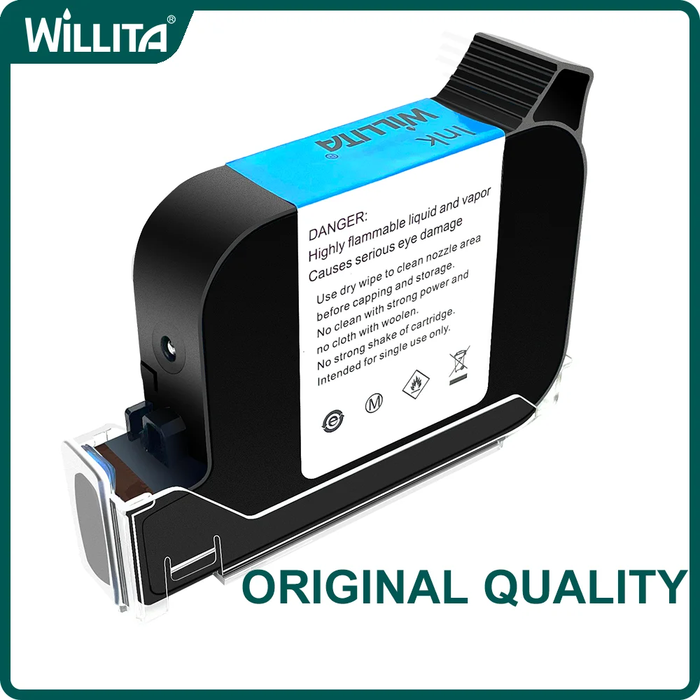 

25.4mm Original Cartridges Fast Dry Eco Solvent Ink Cartridge for Handheld Inkjet Printer No Encrypted TIJ Printer