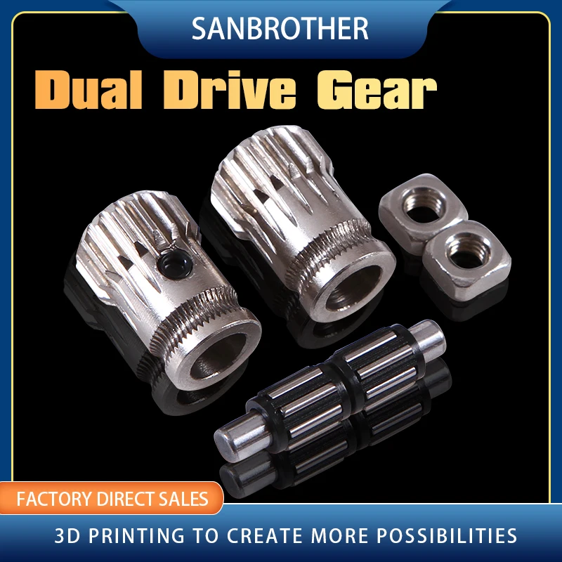 1Set Prusa I3 Mk2/Mk3 Parte Stampante 3D Clonata Btech Doppi Ingranaggi Fai Da Te Prusa I3 Pulegge In Acciaio Kit Stampante 3D Ingranaggi Ruota Di Est