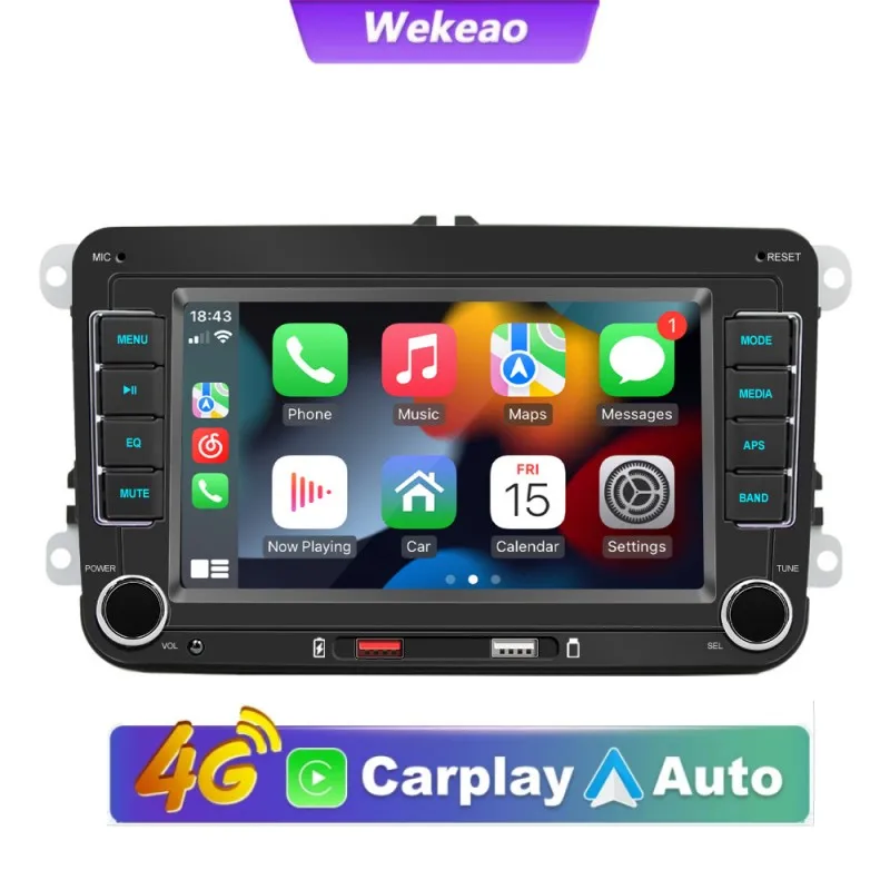 

7 inch Car Radio Wireless CarPlay Android Auto For VW/Passat/Touran/Caddy /Jetta Car Radio Stereo Car Multimedia Player