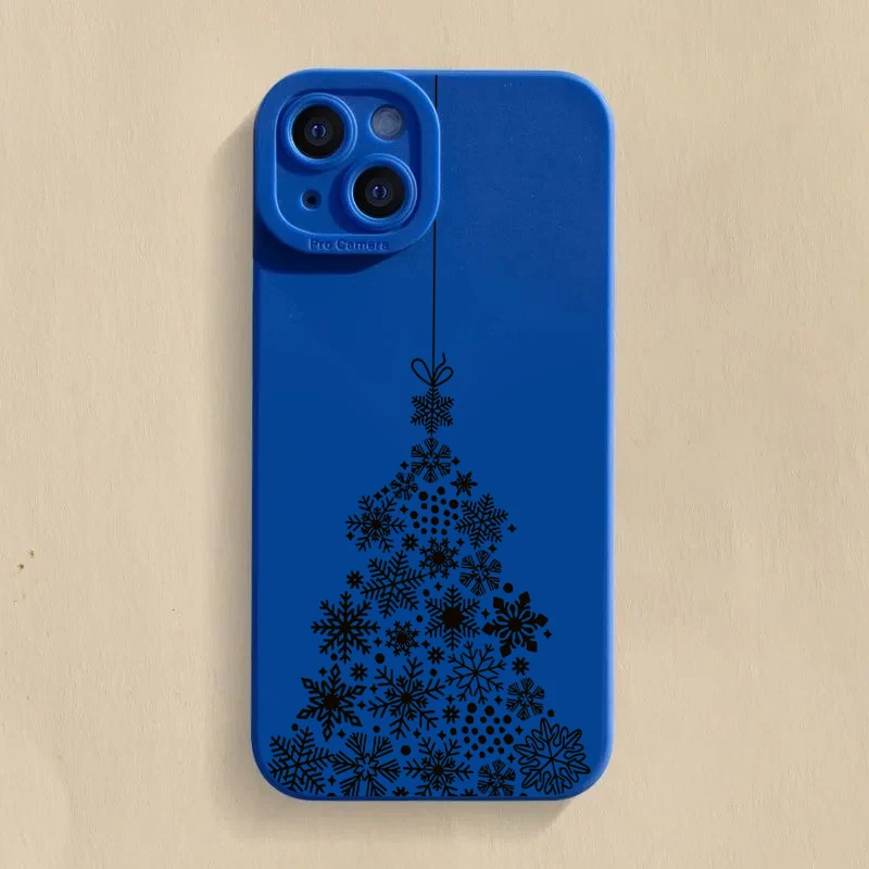 thumbnail image 1 of Funda para iPhone 16 15 14 13 12 11 Pro Max X XR XS 7 8 Plus SE 2020 cubierta de teléfono suave de silicona a prueba de golpes de Navidad de dibujos animados de lujo, 1 of 5