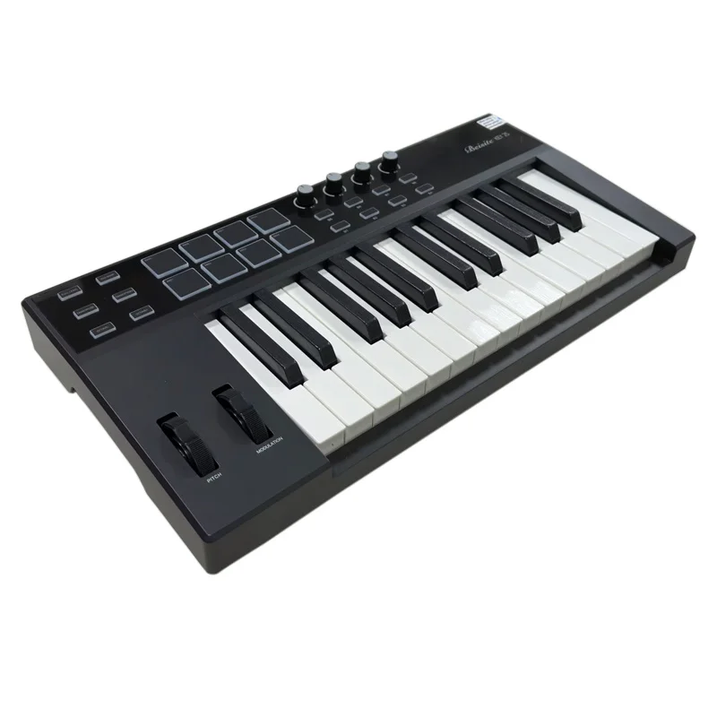 Portable USB MIDI Keyboard Controller 25 Keys Drum Pad Beat Maker Digital Piano Organ Music Keyboard China Factory