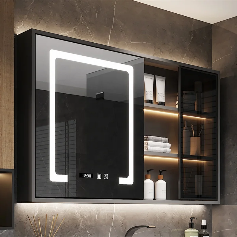 Safe Package Size Stainless Sheet Frame Bathroom With Led Mirror Medicine Cabinet