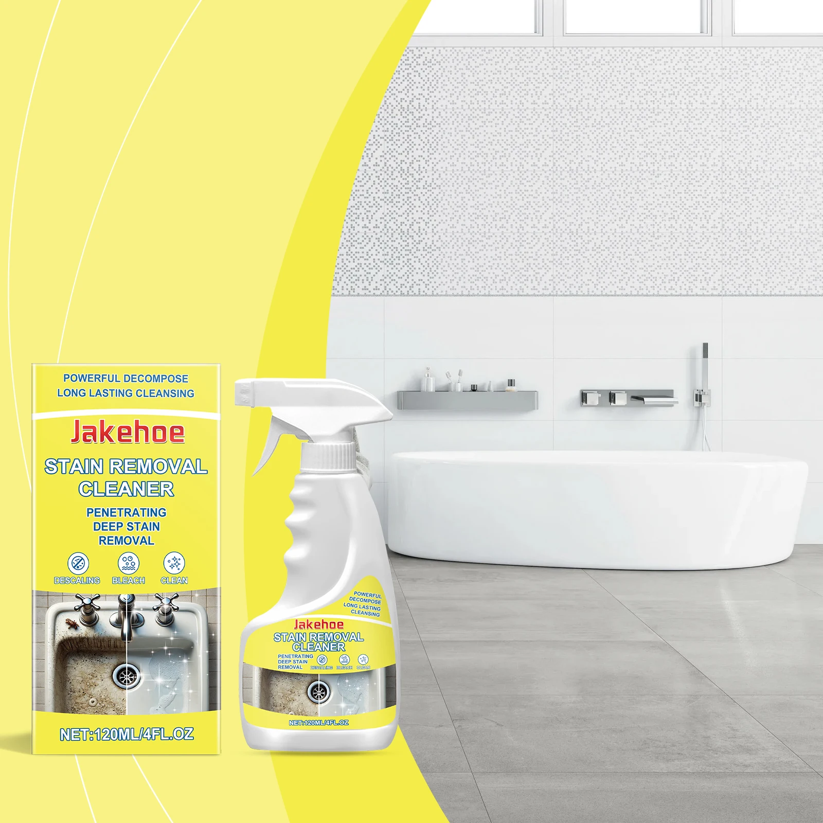 Determination cleaner Scale household tile gap refrigerator sink toilet detergent cleaner