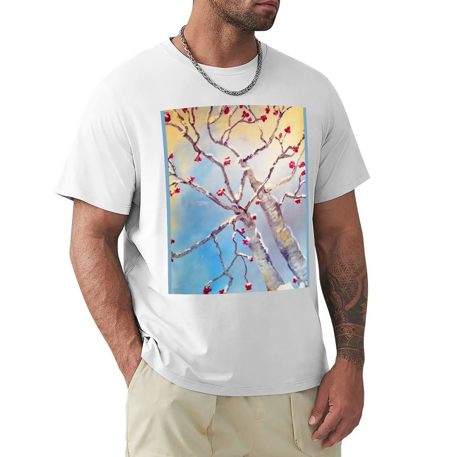 

Winter Birch T-Shirt sports fans Blouse men t shirts