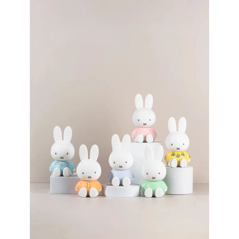 

Genuine Miffys Rabbit Cute Bracket Series Blind Box Cartoon Anime Pink Rabbit Action Figure Model Collection Desktop Ornaments