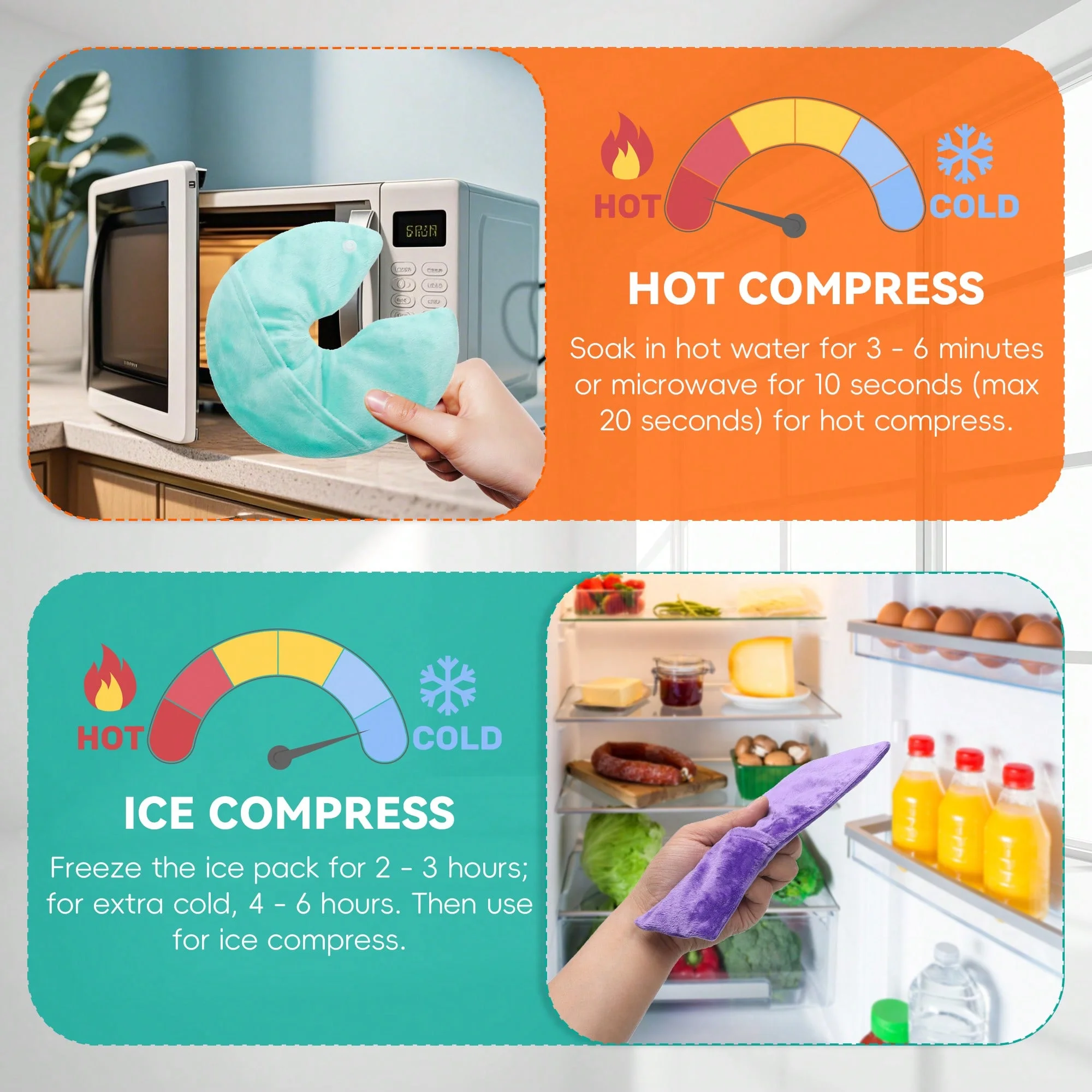 Breast Ice Packs for Breastfeeding & Reusable Perineal Cooling Pad for Postpartum  Hot Cold Packs for Women After Pregnancy