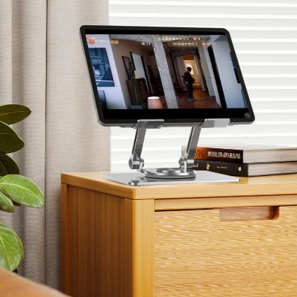 New Metal Mobile Phone Tablet Stand 360 Degree Rotating Lift Desktop Foldable Mobile Phone Stand Study Painting Support Stand