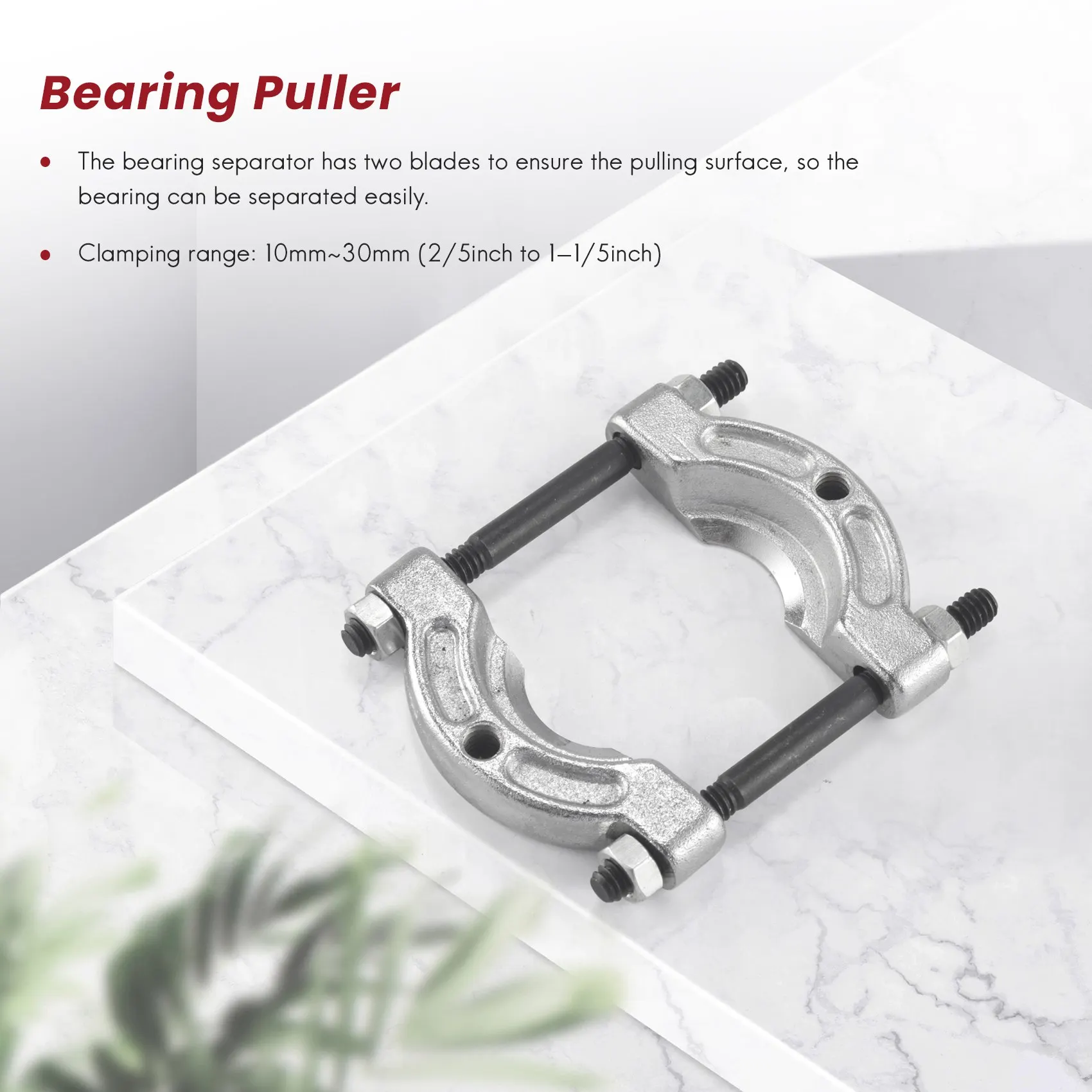 OLTRE-1 인치 베어링 분리기 10Mm-30Mm 소형 베어링 스플리터 베어링 풀러 베어링 분리기 리무버 도구 베어링 풀러