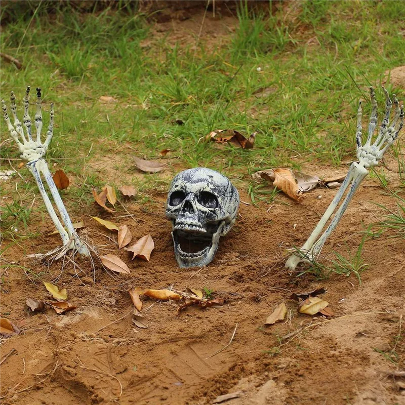 

Realistic Skeleton Stakes Halloween Decorations for Lawn Stakes Garden Skeleton Haunted House Horror Props