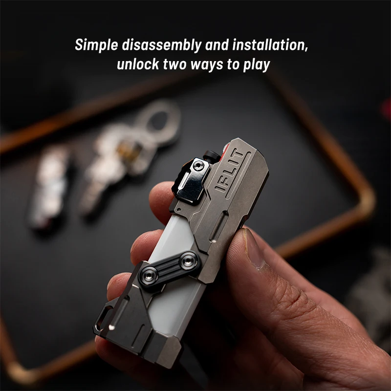 EDCELL IFRIDUS EDC フィジェット スライダー ファイア シェル メタル