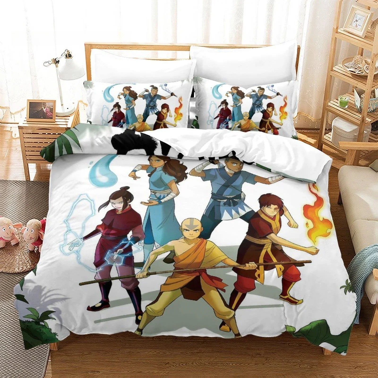 New Avatar: The Last Airbender Bedding Set Single Twin Full Queen King Size Bed Set Adult Bedroom Duvet Cover Sets Home Textile