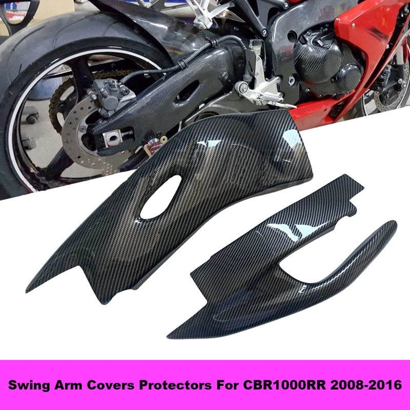 

Carbon Fiber Swing Arm Covers Protectors Swingarm Cover For HONDA CBR1000RR 2008-2016