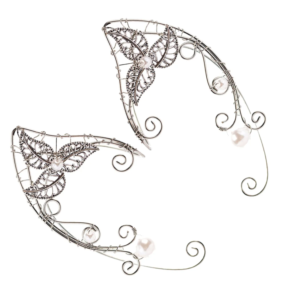 

Ear Clip Earrings Wrap Butterflies Nocuffs Wing Elf Cuff Wedding Filigree Fairy Crystal Jewelryzircon Elves