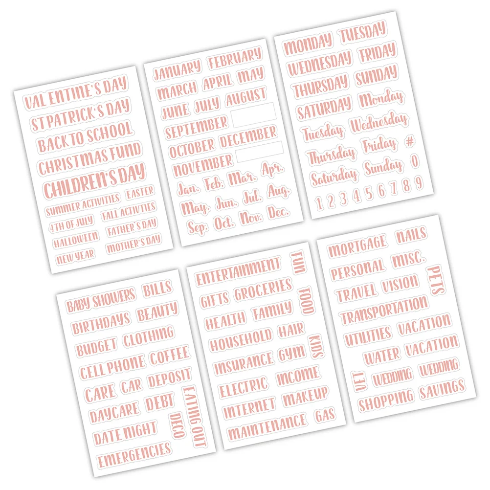 

Multi-function Budget Stickers Classifying Cash Envelope Labels Portable Label Stickers