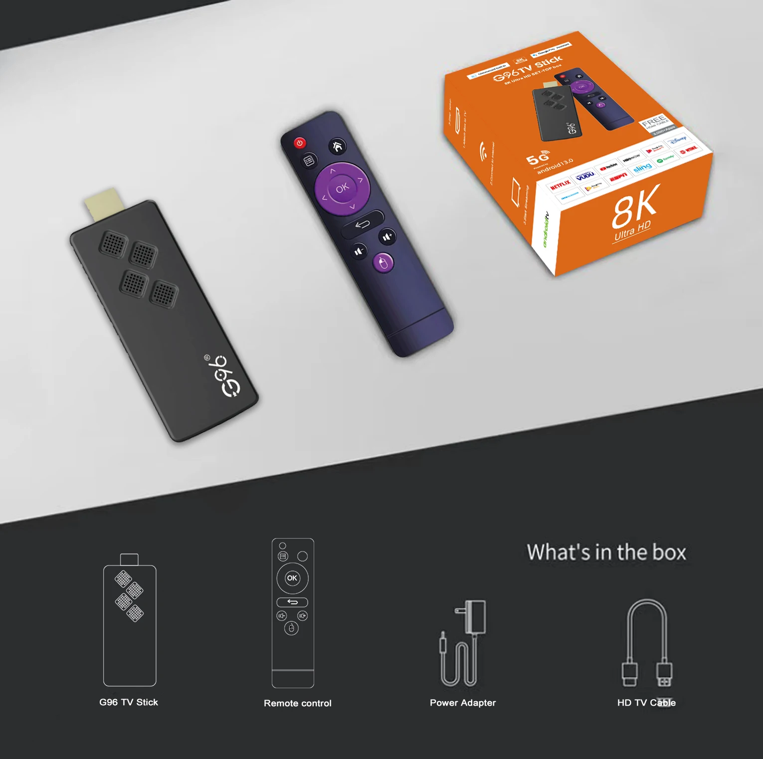 Android 13 4K TV Stick with Google Assistant 6