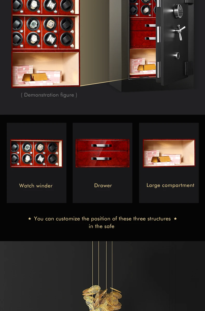 Sd0db50e3a43f4904bd849234ca127642p High quality watch winder safe box electronic fingerprint lock custom interior jewelry safe box