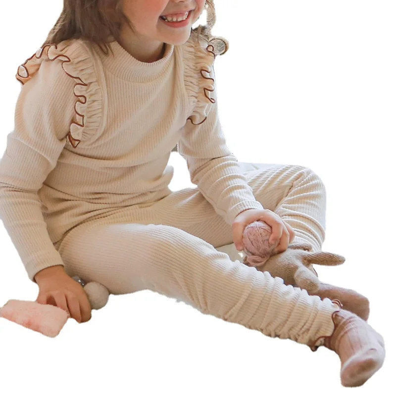 

New Spring Autumn Baby Pants Girls Leggings Soild Color Cotton Ribbed Pants Kids Children Leggings 1-11 Years for Girls CC071