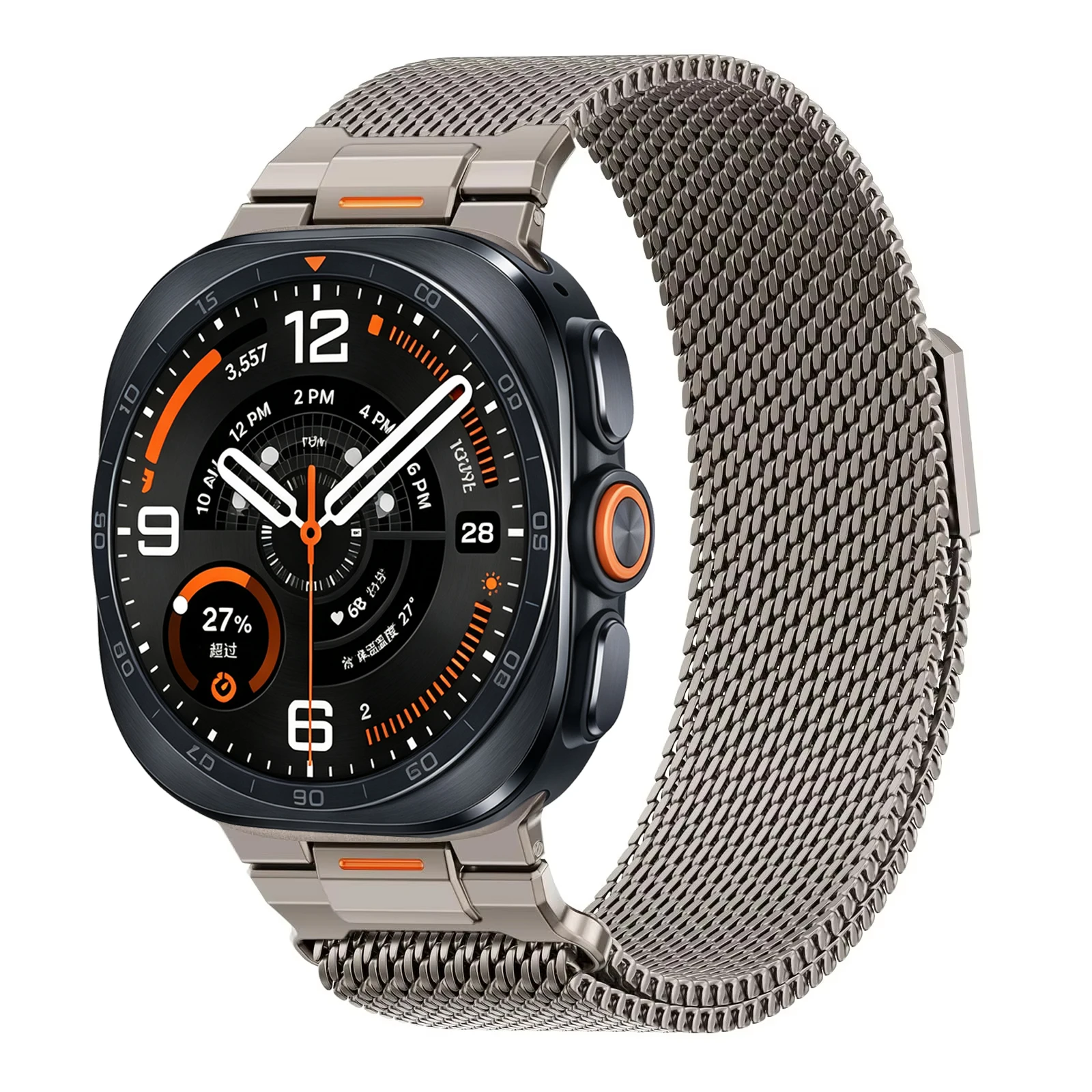 Premium Metal Milanese Loop Watch Band - Elegant Strap Bracelet