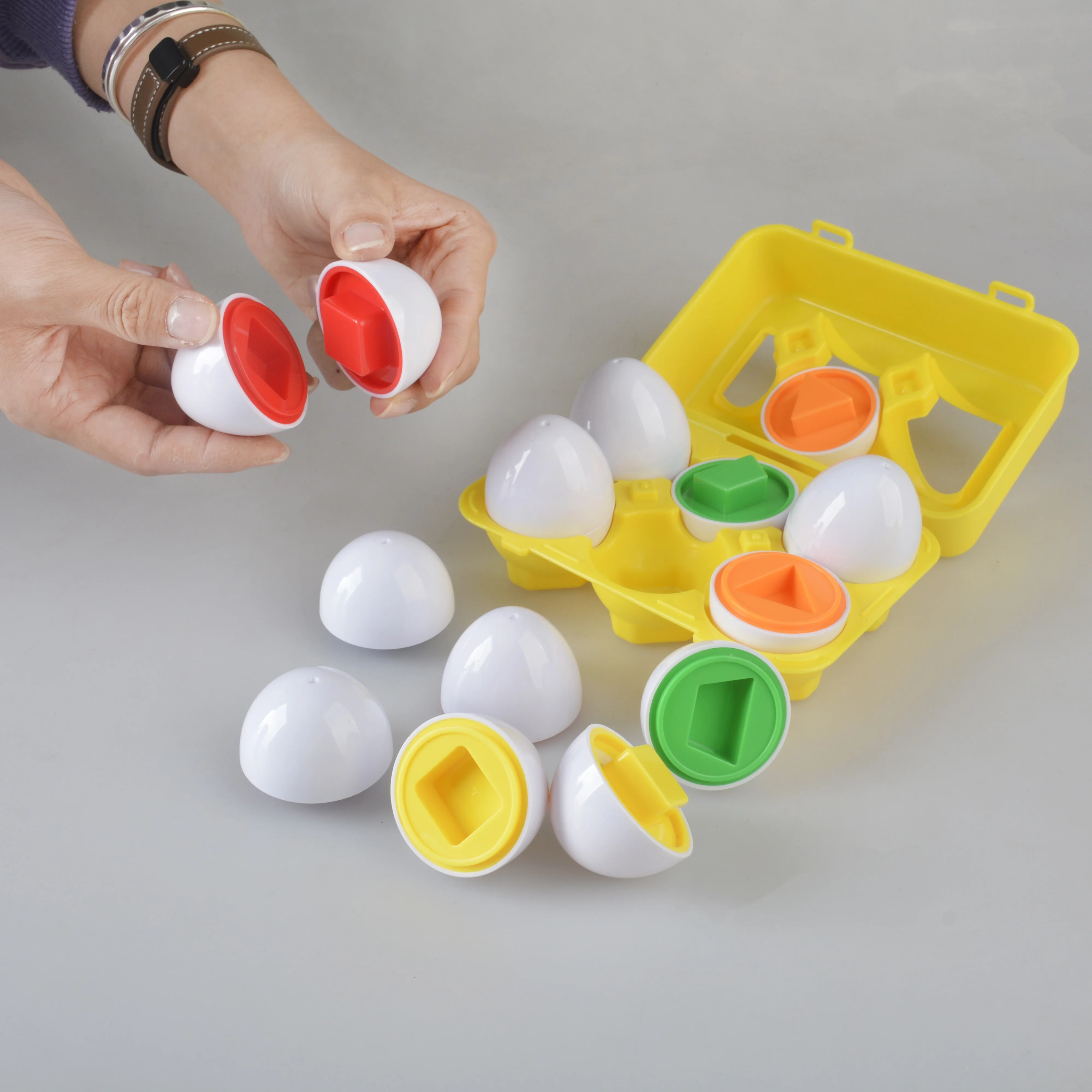 Educational Matching Smart Egg Toys, Children's Stacking Toys, Cognitive Puzzle Educational Science Holiday Gifts