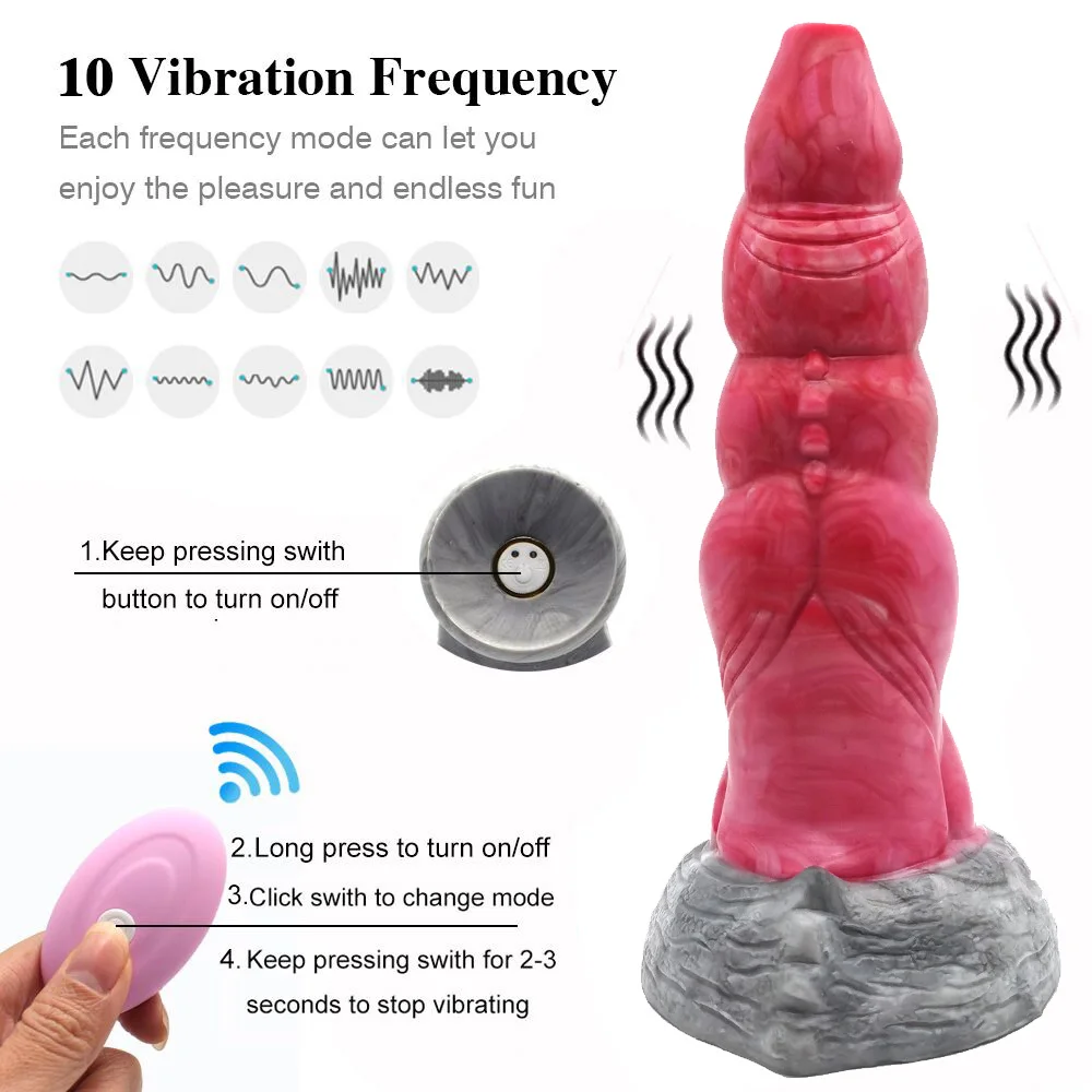 NNSX NEW Vibration Butt Plug With Sucker Animal Dildo Remote Control Vibration Sexy Toys for Women Flexible Th_voghion.com