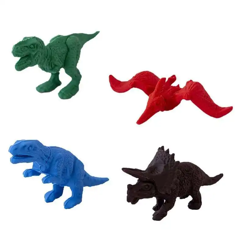 1Pieces Cute Kawaii Pencil Cartoon Dinosaur Rubber Eraser Novelty Pretty Lovely Animal School Office Stationery Supplies pencil eraser