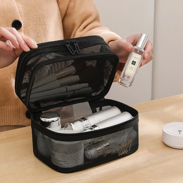 Korean PU Woman Portable Make Up Bag Travel Large Capacity Wash Bag Storage  Bag - AliExpress