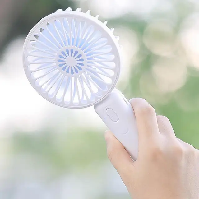 Kézi Hordozható Ventilátorok Usb Újratölthető Ventilátor Mini Asztali Léghűtő Kültéri Ventilátorhűtés Utazási 3 Szélsebesség 1000Mah - Image 4