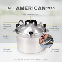 1930: 15.5qt Pressure Cooker/Canner (The 915) - Exclusive Metal-to-Metal Sealing System - Easy to Open & Close 2